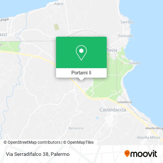 Mappa Via Serradifalco 38