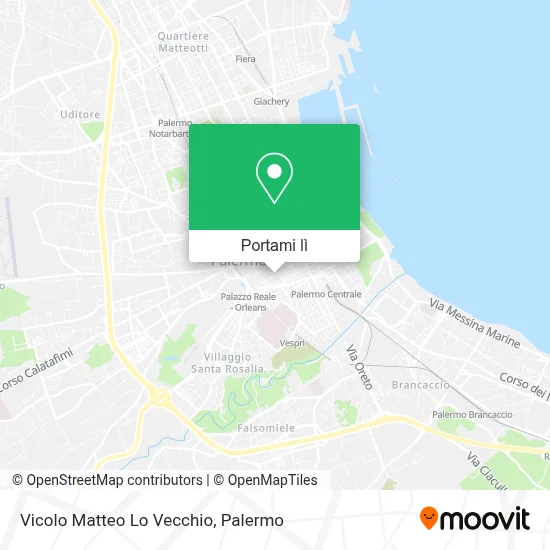 Mappa Vicolo Matteo Lo Vecchio