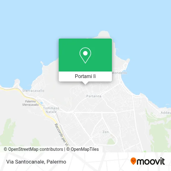 Mappa Via Santocanale