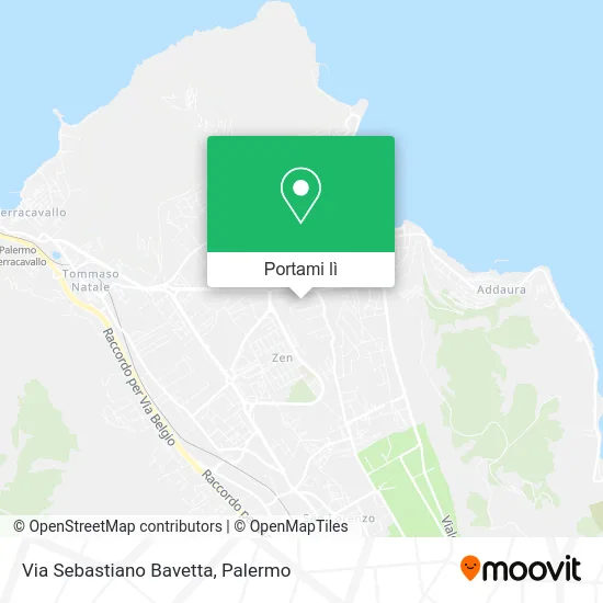 Mappa Via Sebastiano Bavetta