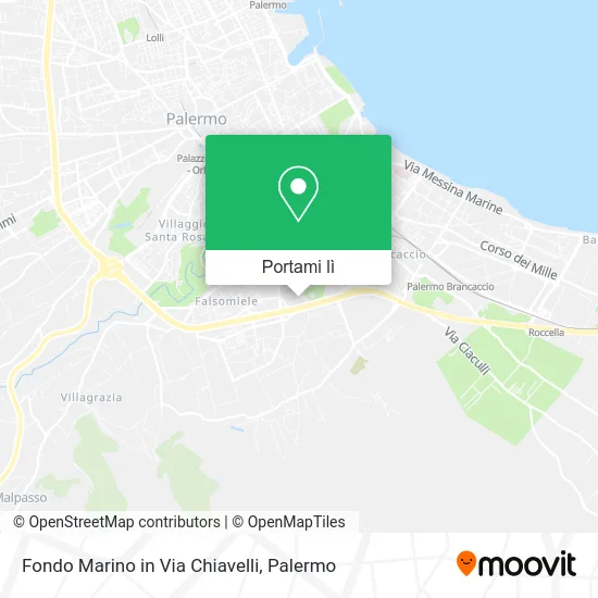 Mappa Fondo Marino in Via Chiavelli