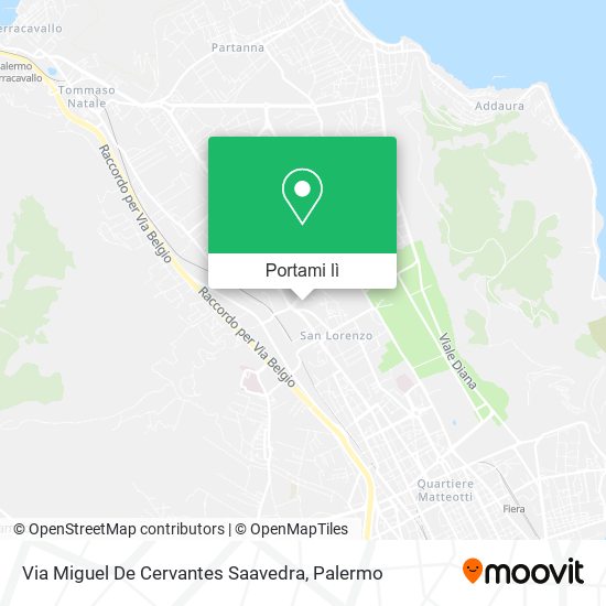 Mappa Via Miguel De Cervantes Saavedra