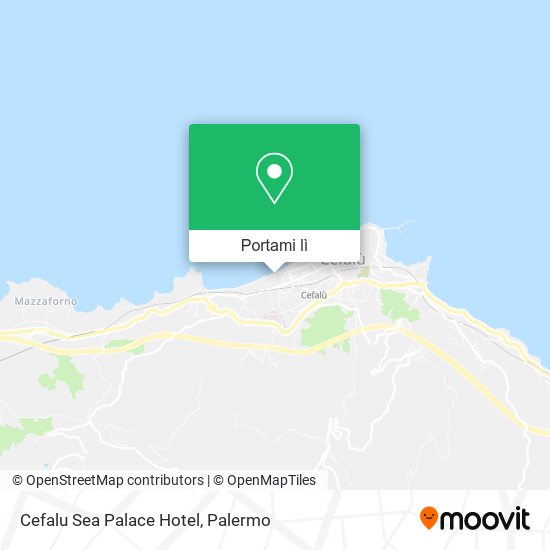 Mappa Cefalu Sea Palace Hotel