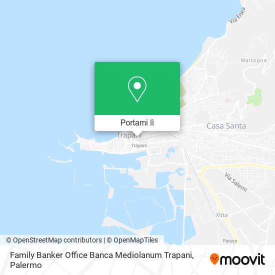 Mappa Family Banker Office  Banca Mediolanum Trapani