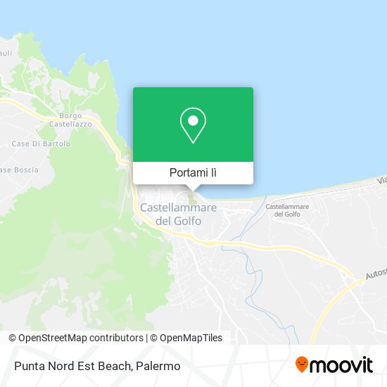 Mappa Punta Nord Est Beach
