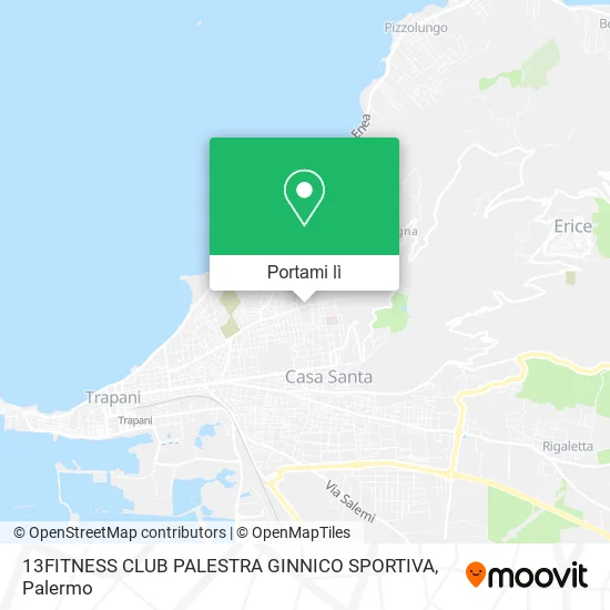 Mappa 13FITNESS CLUB PALESTRA GINNICO SPORTIVA
