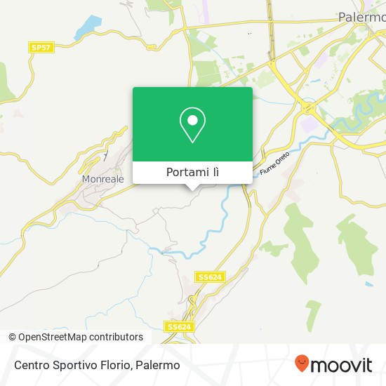 Mappa Centro Sportivo Florio