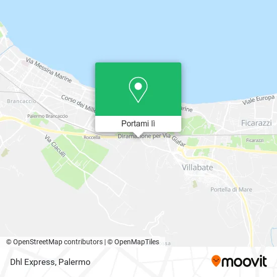 Mappa Dhl Express