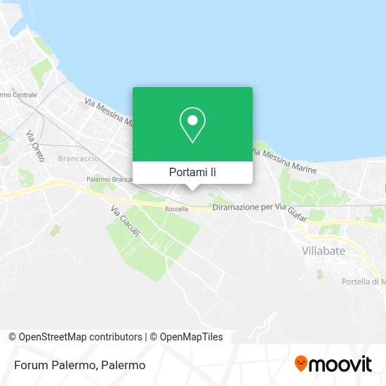 Mappa Forum Palermo