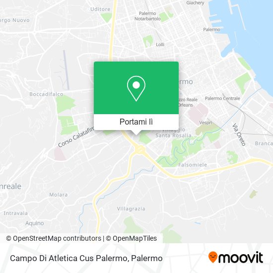 Mappa Campo Di Atletica Cus Palermo