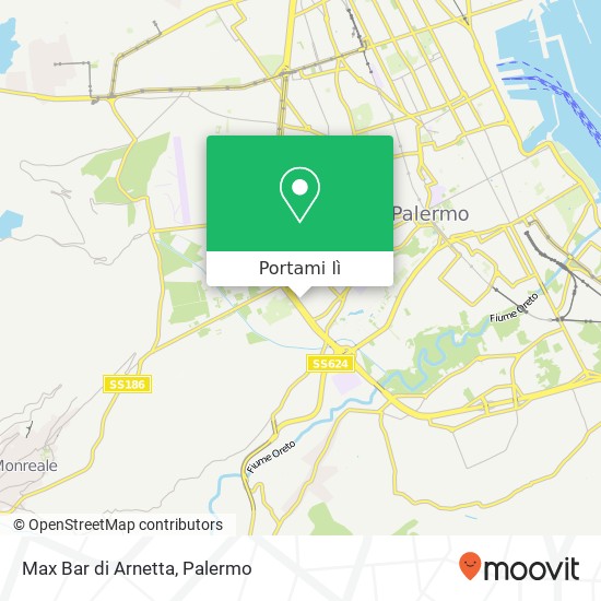 Mappa Max Bar di Arnetta