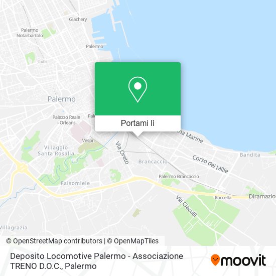 Mappa Deposito Locomotive Palermo - Associazione TRENO D.O.C.