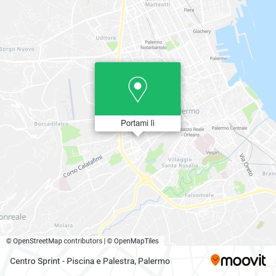 Mappa Centro Sprint - Piscina e Palestra