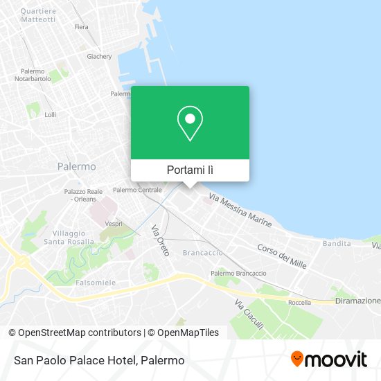 Mappa San Paolo Palace Hotel