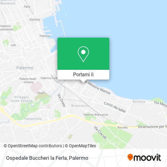 Mappa Ospedale Buccheri la Ferla