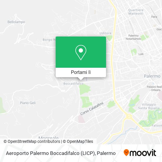 Mappa Aeroporto Palermo Boccadifalco (LICP)