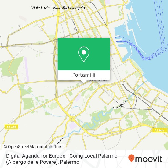 Mappa Digital Agenda for Europe - Going Local Palermo (Albergo delle Povere)