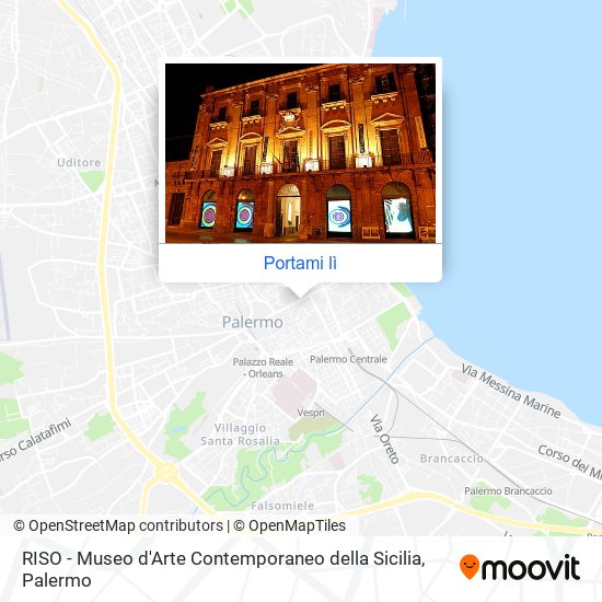 Mappa RISO - Museo d'Arte Contemporaneo della Sicilia