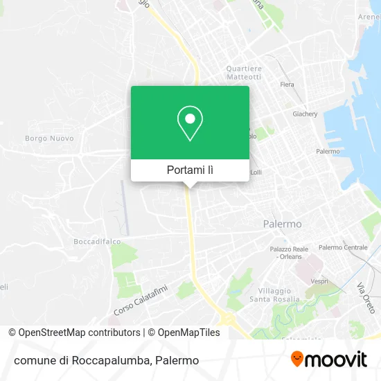 Mappa comune di Roccapalumba