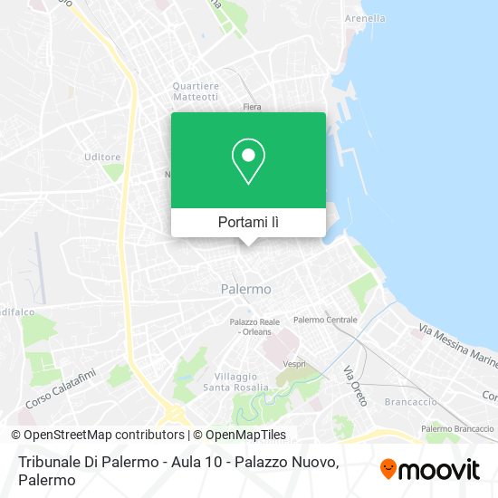 Mappa Tribunale Di Palermo - Aula 10 - Palazzo Nuovo