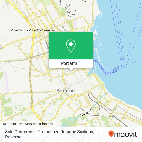 Mappa Sala Conferenze Presidenza Regione Siciliana