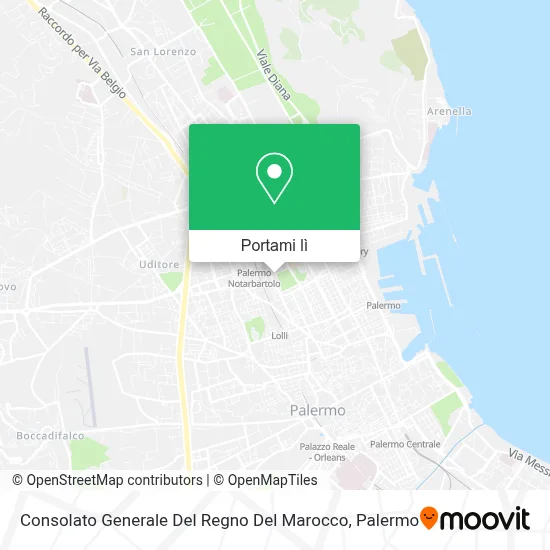 Mappa Consolato Generale Del Regno Del Marocco