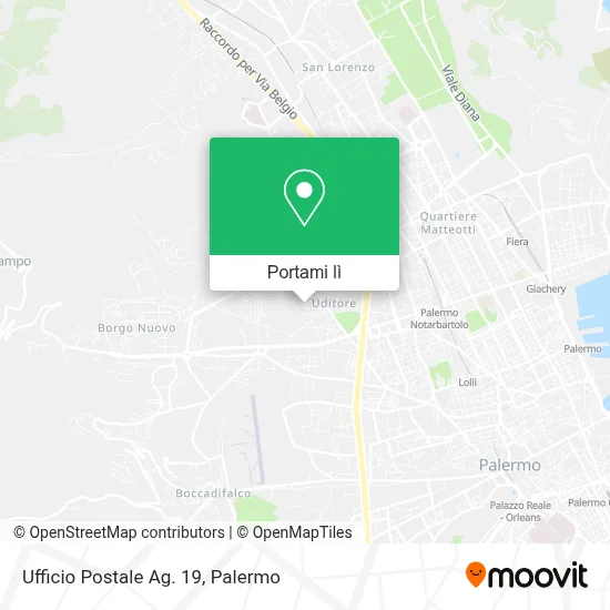 Mappa Ufficio Postale Ag. 19
