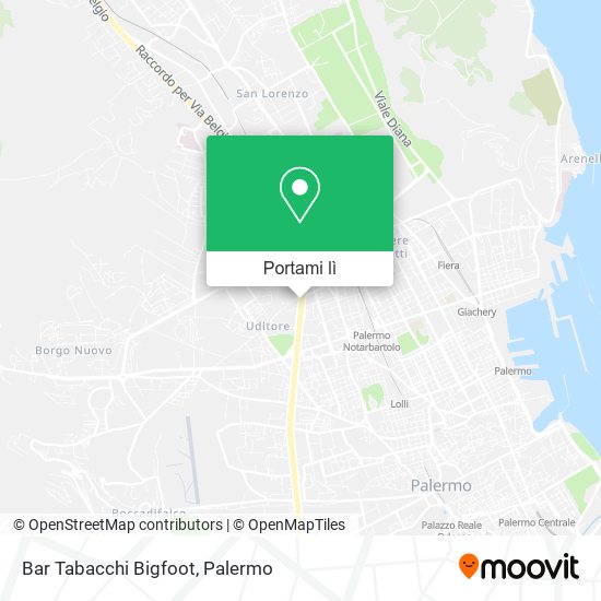 Mappa Bar Tabacchi Bigfoot