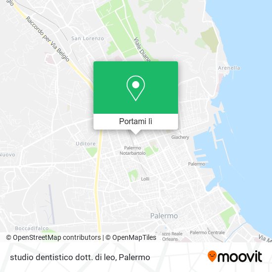 Mappa studio dentistico dott. di leo