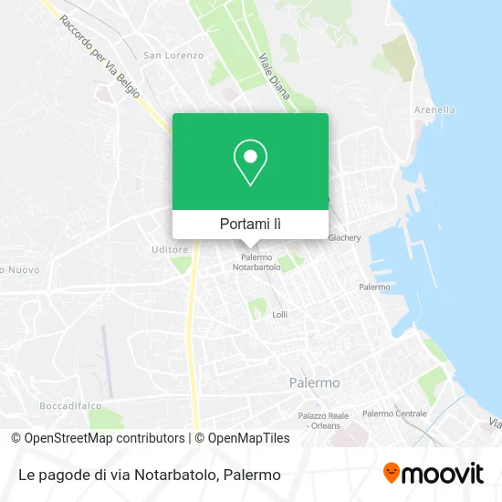 Mappa Le pagode di via Notarbatolo