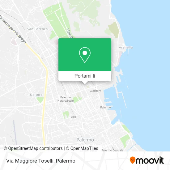 Mappa Via Maggiore Toselli