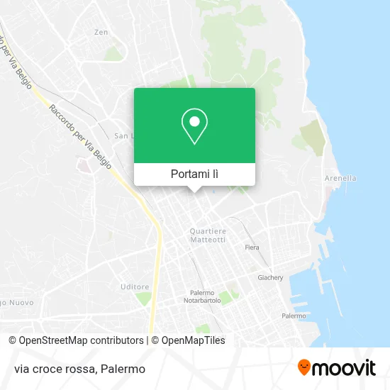 Mappa via croce rossa