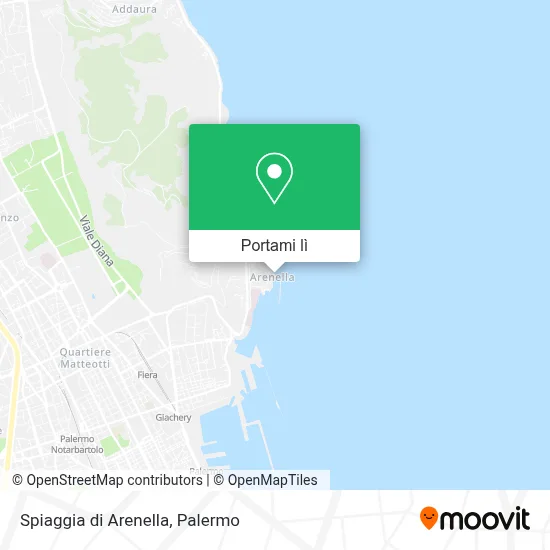 Mappa Spiaggia di Arenella