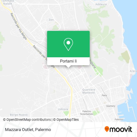 Mappa Mazzara Outlet