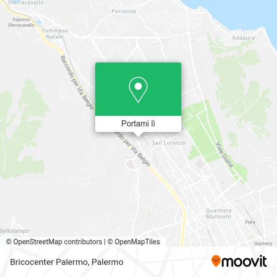 Mappa Bricocenter Palermo