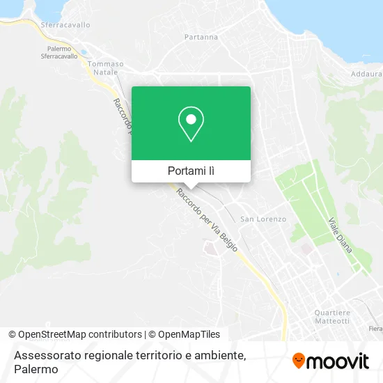 Mappa Assessorato regionale territorio e ambiente