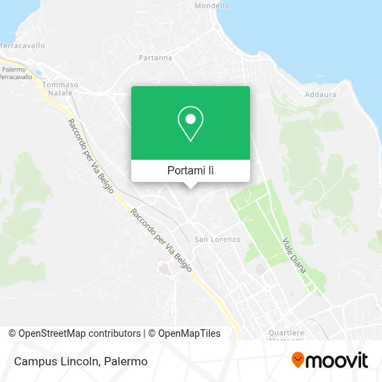 Mappa Campus Lincoln