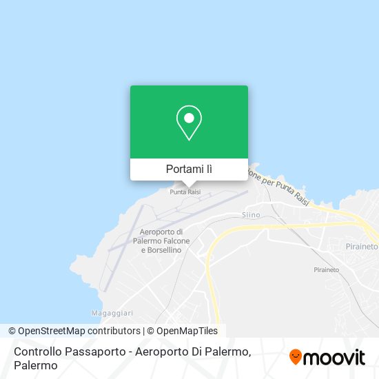 Mappa Controllo Passaporto - Aeroporto Di Palermo