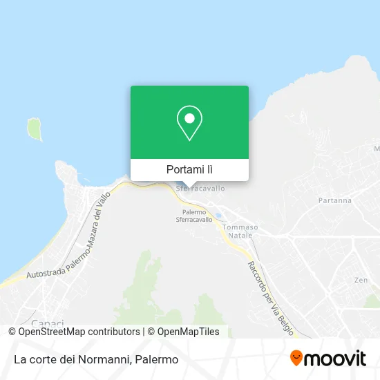 Mappa La corte dei Normanni
