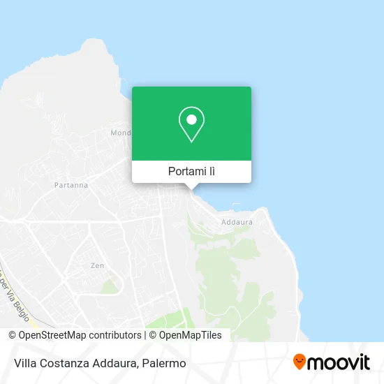 Mappa Villa Costanza Addaura