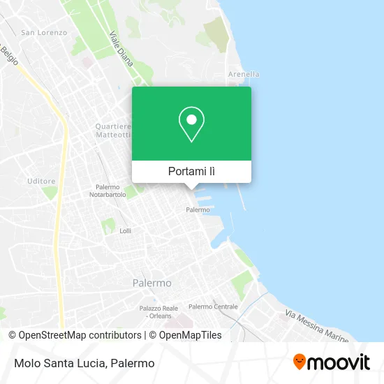 Mappa Molo Santa Lucia
