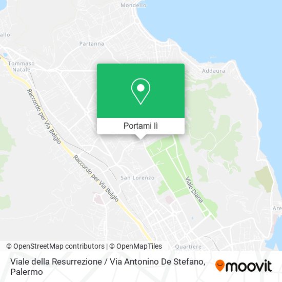 Mappa Viale della Resurrezione / Via Antonino De Stefano