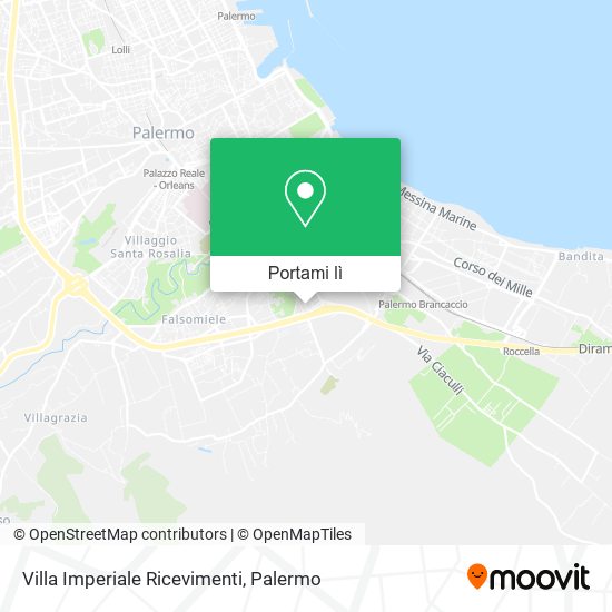 Mappa Villa Imperiale Ricevimenti