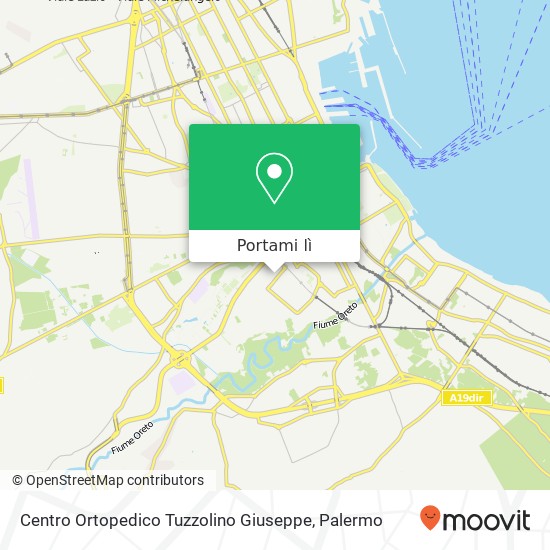 Mappa Centro Ortopedico Tuzzolino Giuseppe