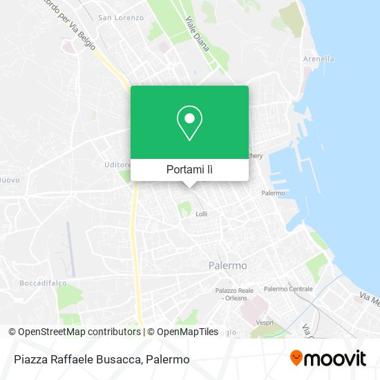 Mappa Piazza Raffaele Busacca