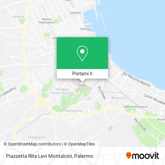 Mappa Piazzetta Rita Levi Montalcini