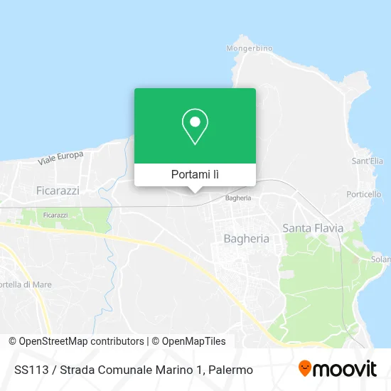 Mappa SS113 / Strada Comunale Marino 1