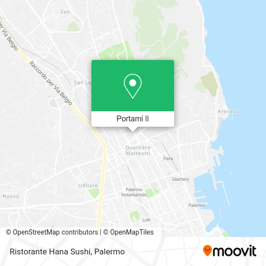 Mappa Ristorante Hana Sushi