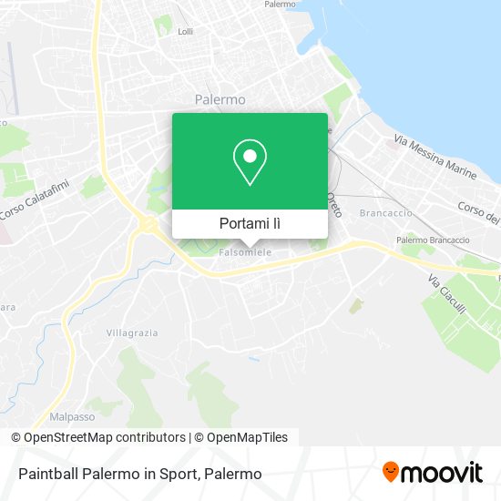 Mappa Paintball Palermo in Sport