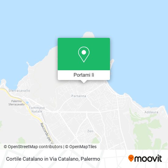Mappa Cortile Catalano in Via Catalano